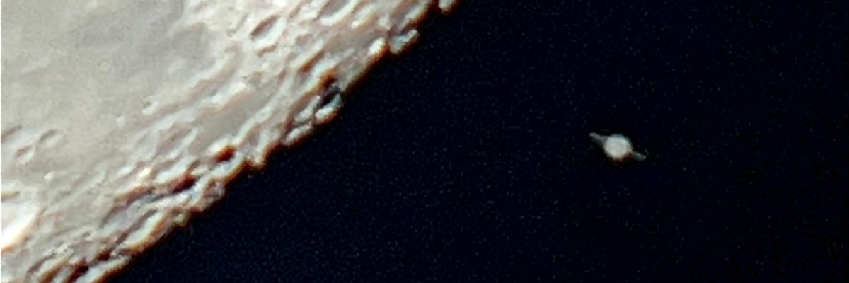 Occultation de Saturne par la Lune le 21 août 2024